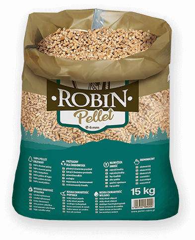 worek pelletu opałowego Robin do kupienia w Człuchowie lub sklepie internetowym